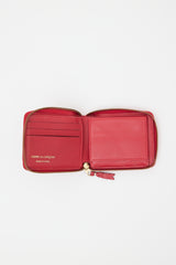 Comme des Garçons Leather Polka Dot Zip Wallet