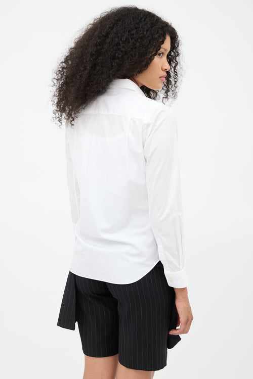 Comme des Garçons PLAY White Heart Patch Shirt