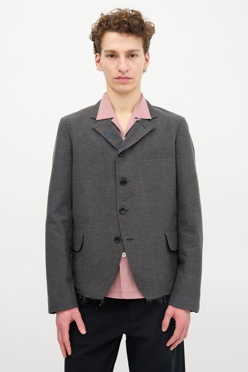 Comme des Garçons Raw Edge Blazer