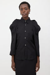 Comme des Garçons SS 2018 Poplin Puff Sleeve Shirt