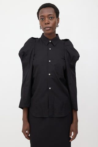 Comme des Garçons SS 2018 Poplin Puff Sleeve Shirt