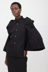 Comme des Garçons SS 2018 Poplin Puff Sleeve Shirt