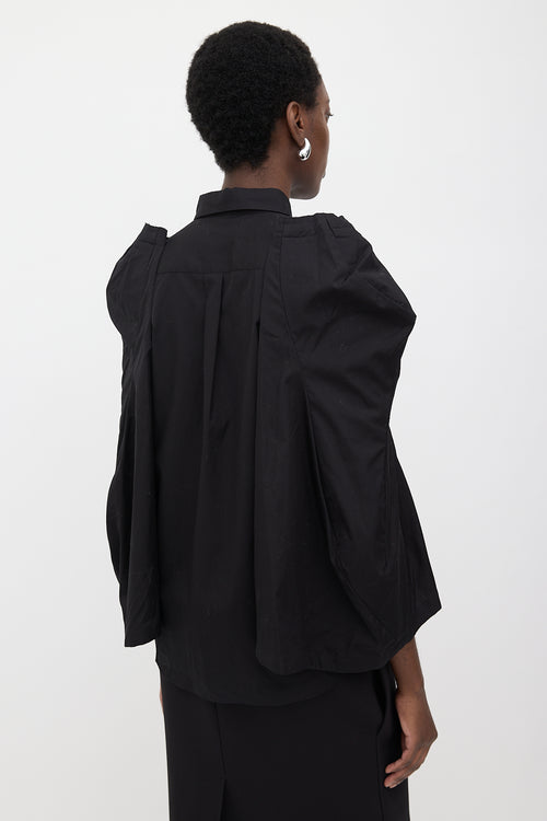 Comme des Garçons SS 2018 Poplin Puff Sleeve Shirt