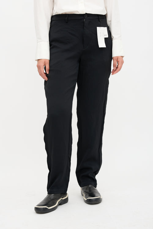 Comme des Garçons Satin Straight Leg Trouser