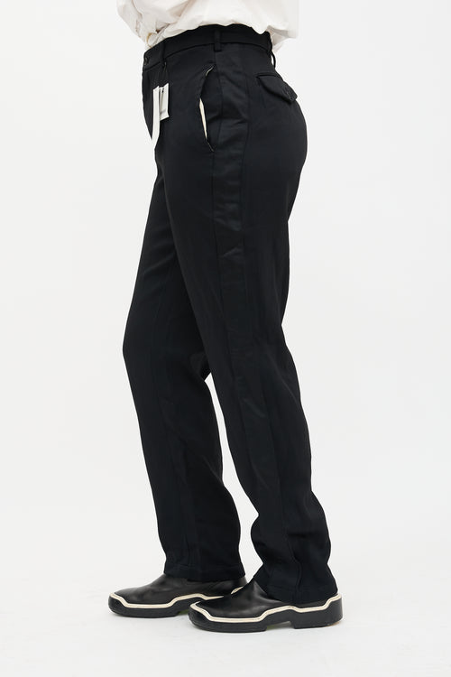 Comme des Garçons Satin Straight Leg Trouser