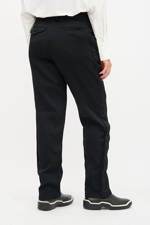Comme des Garçons Satin Straight Leg Trouser
