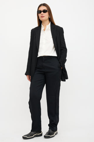 Comme des Garçons Satin Straight Leg Trouser