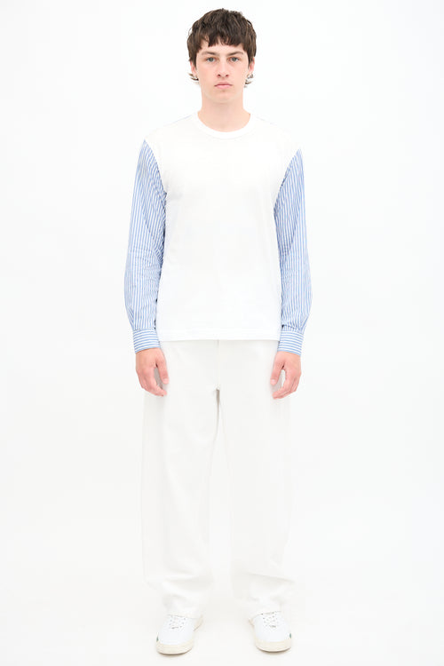 Comme des Garçons Stripe Hybrid T-Shirt