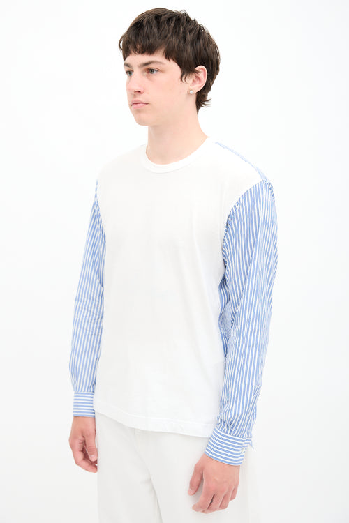 Comme des Garçons Stripe Hybrid T-Shirt