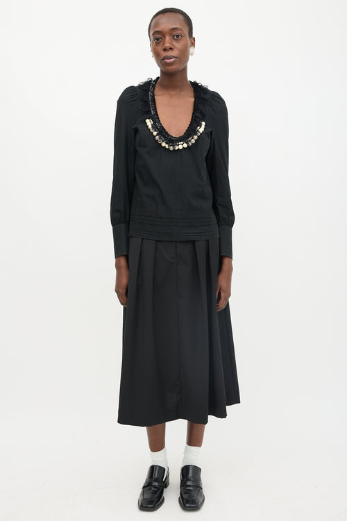 Comme des Garçons Tricot FW 2006 Embellished Blouse