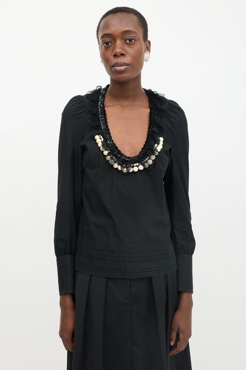 Comme des Garçons Tricot FW 2006 Embellished Blouse