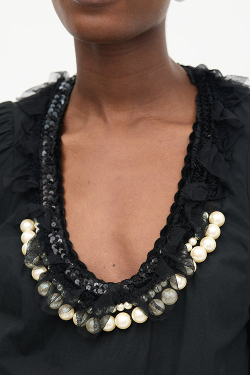 Comme des Garçons Tricot FW 2006 Embellished Blouse