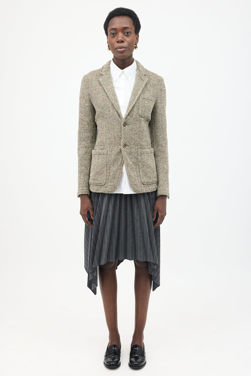 Comme des Garçons Tweed Herringbone Blazer