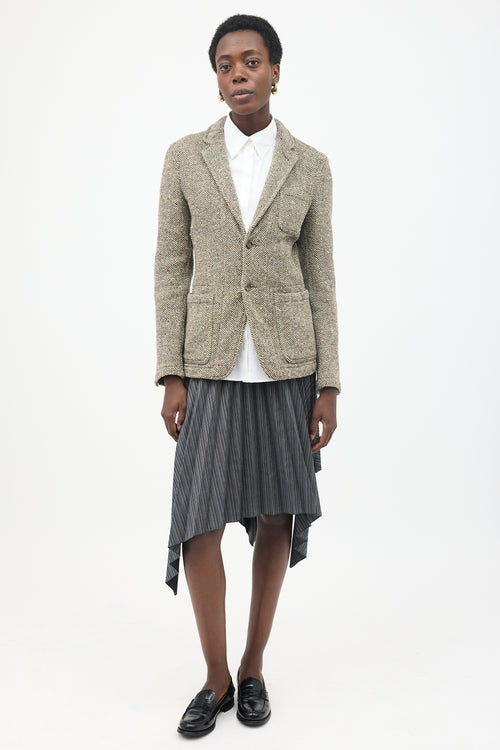 Comme des Garçons Tweed Herringbone Blazer