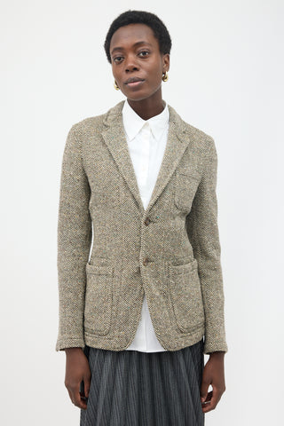 Comme des Garçons Tweed Herringbone Blazer