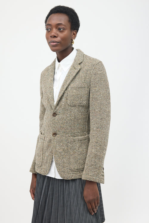 Comme des Garçons Tweed Herringbone Blazer