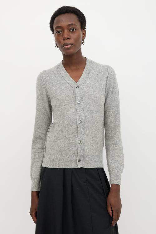 Comme des Garçons Wool Inverted Cardigan