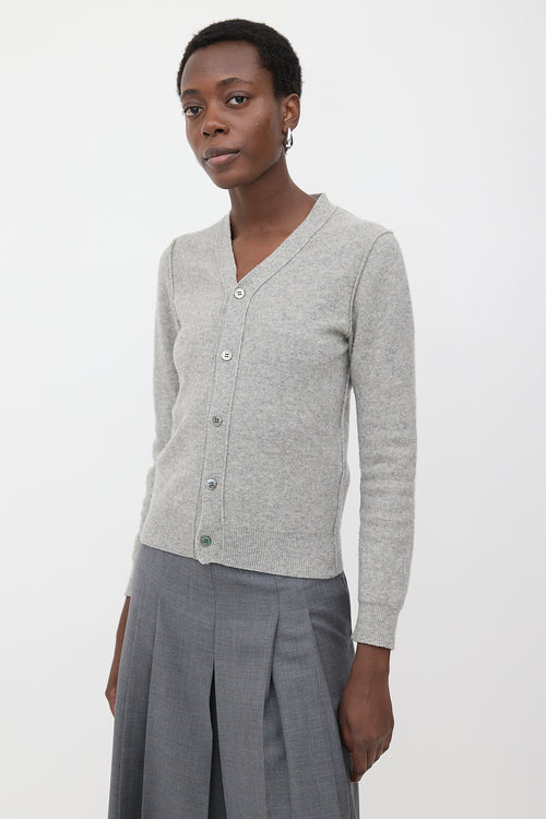 Comme des Garçons Wool Inverted Cardigan