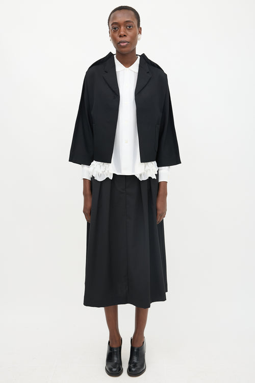 Comme des Garçons Wool Top Stitch Seam Blazer