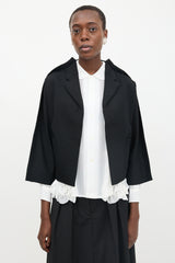 Comme des Garçons Wool Top Stitch Seam Blazer