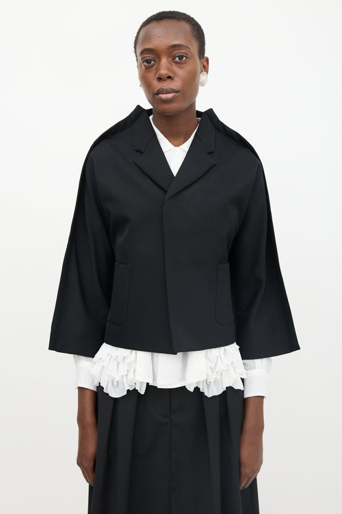 Comme des Garçons Wool Top Stitch Seam Blazer