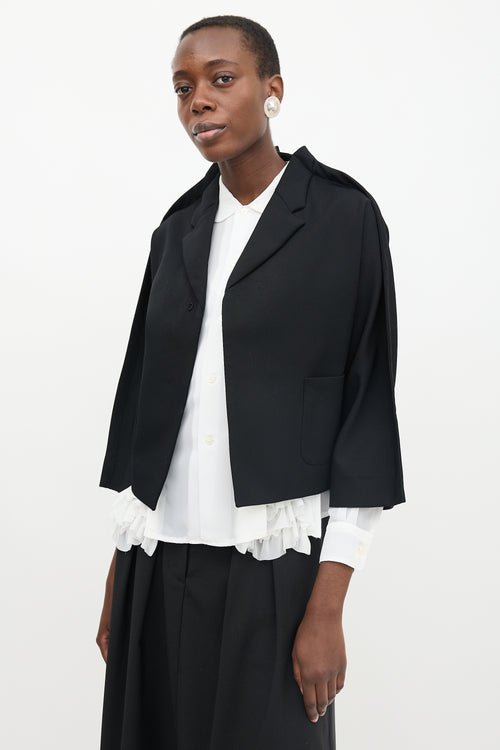 Comme des Garçons Wool Top Stitch Seam Blazer