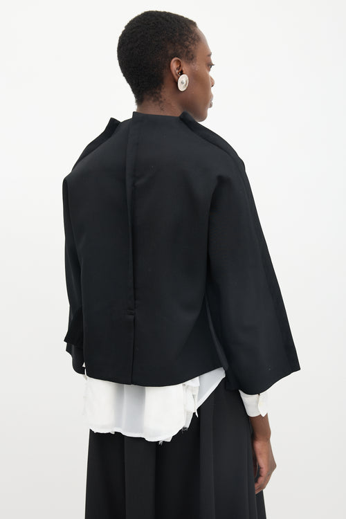 Comme des Garçons Wool Top Stitch Seam Blazer