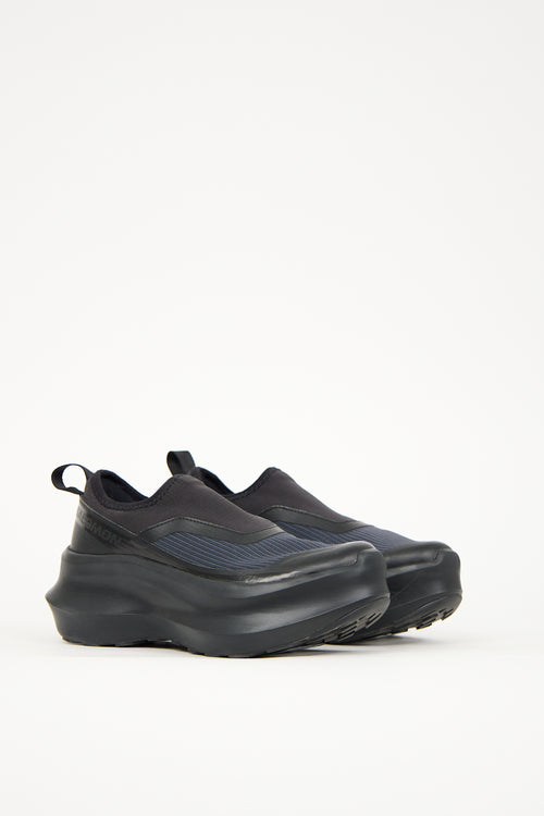 Comme des Garçons X Salomon Black & Navy Platform Sneaker