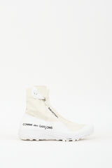 Comme des Garçons X Salomon White & Cream XA-Alpine Zip Sneaker
