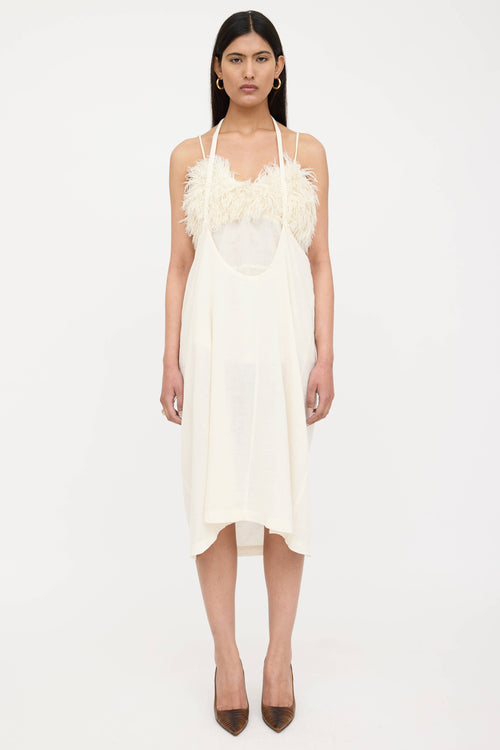 Linen Layered Fringe Dress