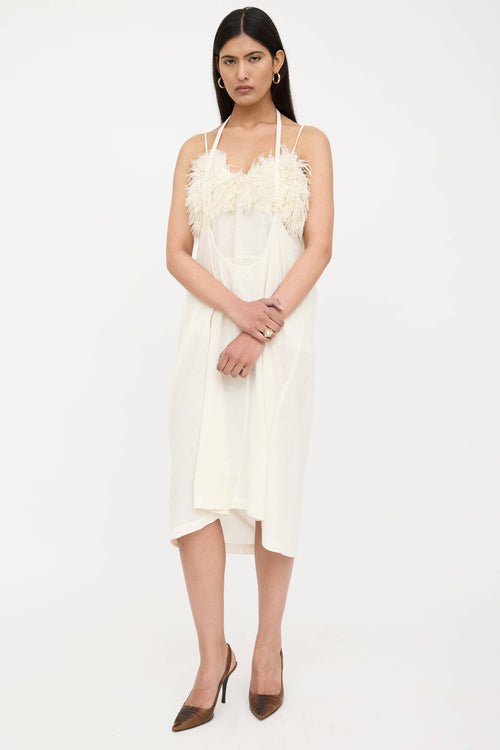 Linen Layered Fringe Dress
