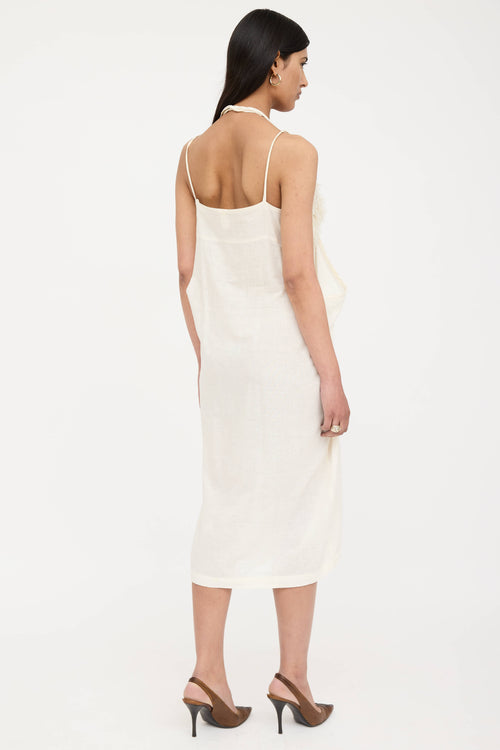 Comme des Garçons Linen Layered Fringe Dress