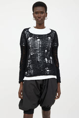 Comme des Garçons Wool Open Knit  Sweater