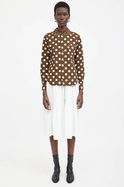 Comme des Garçons Poplin Polka Dot Shirt