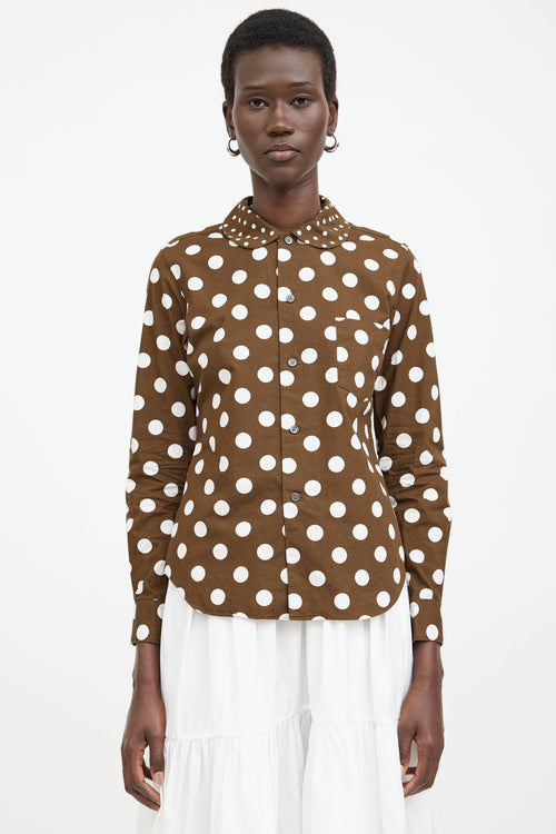 Comme des Garçons Poplin Polka Dot Shirt