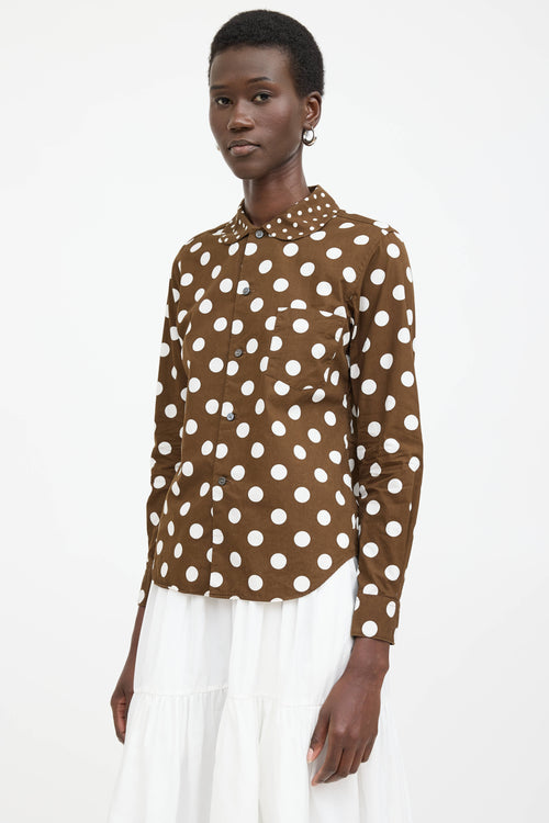 Comme des Garçons Poplin Polka Dot Shirt