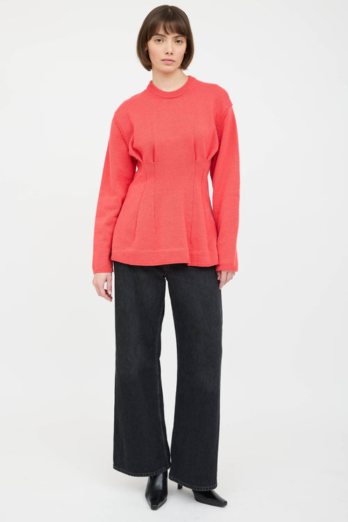 Comme des Garçons 2026 Pleated Knit Sweater