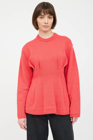 Comme des Garçons 2023 Pleated Knit Sweater