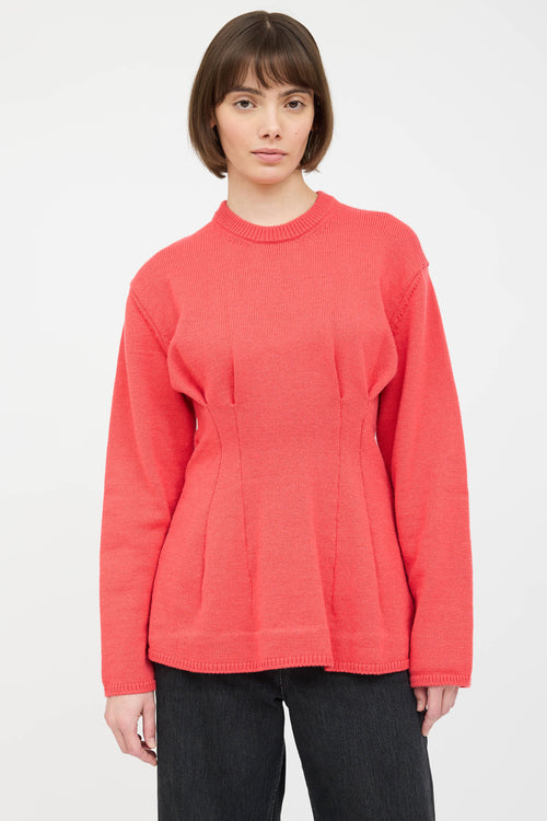 Comme des Garçons 2023 Pleated Knit Sweater
