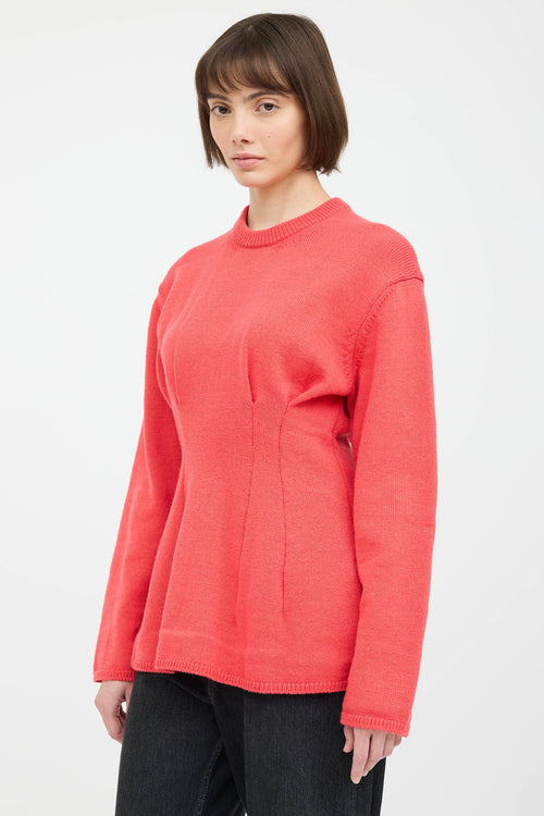Comme des Garçons 2024 Pleated Knit Sweater
