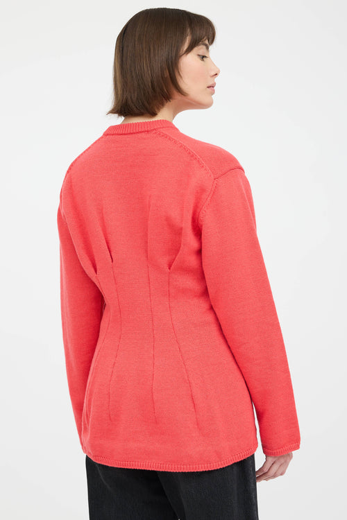 Comme des Garçons 2025 Pleated Knit Sweater