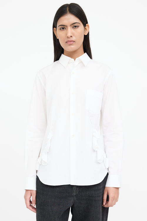 Comme des Garçons Ruffle Button Up Shirt