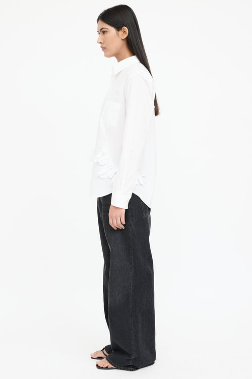 Comme des Garçons Ruffle Button Up Shirt