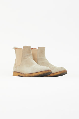 Common Projects Taupe Suede Chelsea Boot