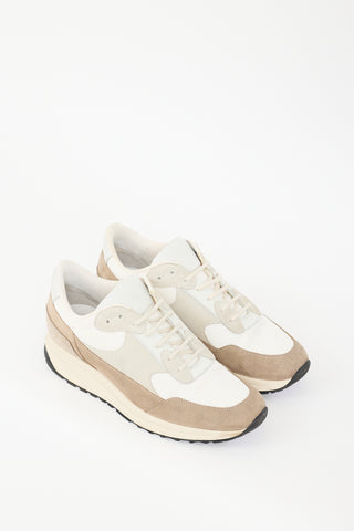 Common Projects Cream & Beige Mesh Track Sneaker