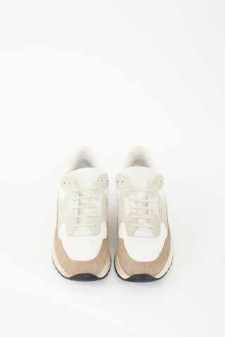 Common Projects Cream & Beige Mesh Track Sneaker