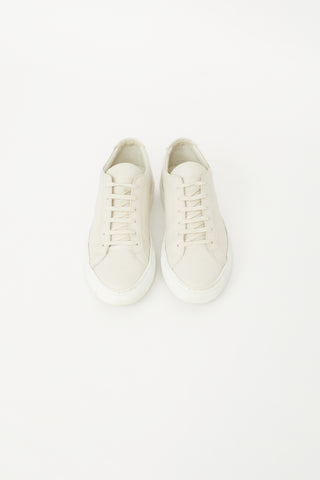 Cream Leather Achillies Sneaker