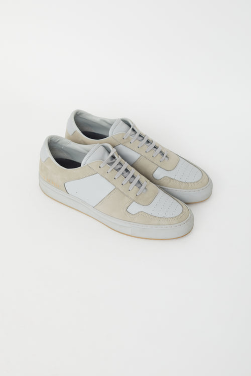 Common Projects Grey & Blue BBall Low Sneaker