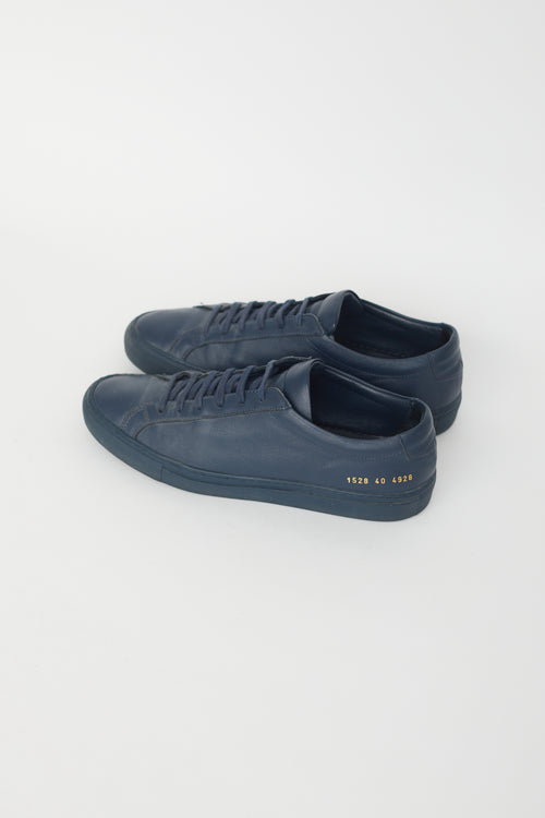 Common Projects Navy Achilles Low Sneaker