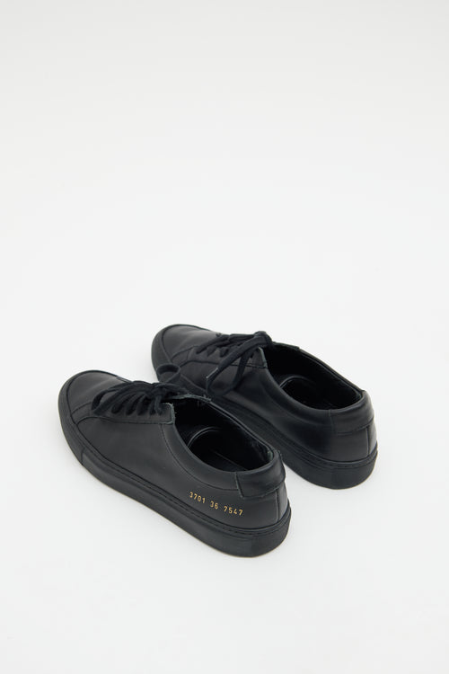 CommonProjects Black Leather Achilles Sneaker